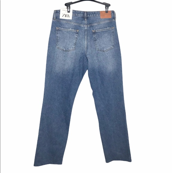 Zara The Real High Rise Straight Leg Jeans - Picture 8 of 8